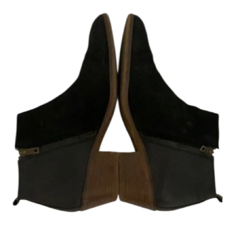 Authentic Madewell black leather & suede designer ankle boots Sz 10